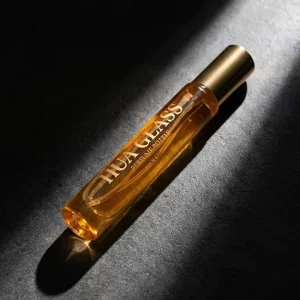 Tall Slim Cylinder Clear Glass Perfume Bottle 10ml with Sprayer and Aluminum Cap