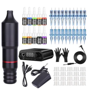 Tatoo Pen Rotary Tattoo Machine Full Kit Professional Tattoo Pen Set Power Supply Tattoo Kit