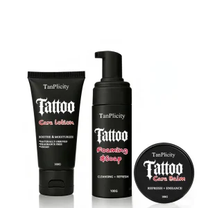 Tattoo Aftercare Kit for Color Enhancement + Quick Healing Cruelty free Petroleum free Tattoo Artist Gifts for Tattoo Aftercare