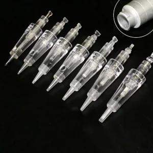 Tattoo All in One Cartridge Snap Button Needle Free External Snap Fully Disposable Eyebrow Machine Needle