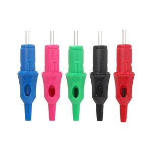 Tattoo Ballpoint Pen Needle Adapter Pens Practice Tool for Beginners Colored Needles 10 Pieces Per Pack