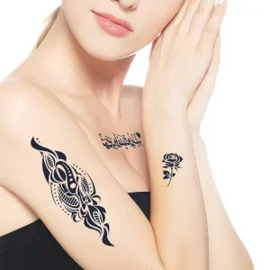 Tattoo Body Art Painless Hot Stamping Heat Non Toxic Waterproof Temporary Tattoo Face Body Temporary Tattoo Sticker