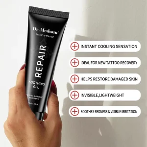 Tattoo Care Cream Soothing Gel Repair Color Moisturizing Aftercare with Natural Ingredients Hypoallergenic Made in USA