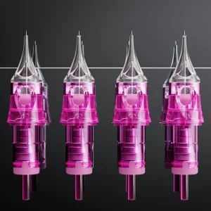 Tattoo Cartridge Permanent Makeup Needle for SMP Microblading Eyebrow Lips Needles 100% E.O. Gas Sterilized Purple 0.18KG