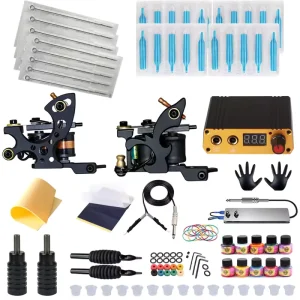 Tattoo Coil Machine Set Motor Traditional Tattoo Kits Cutting Line Shading Tools
