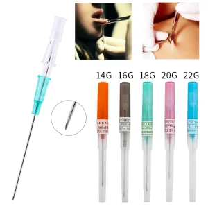 Tattoo Equipment Cannula Piercing Needles and Jewelry Tools for Perforation 14G 16G 18G 20G 22G Cross Border