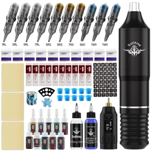 Tattoo Equipment Including Tattoo Pens Wireless Power Supplies Piercing Tools Model Tattoo Kits
