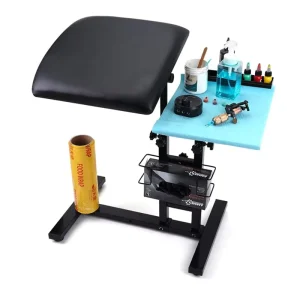 Tattoo Equipment Multifunctional Work Table Portable Adjustable Chair Armrest