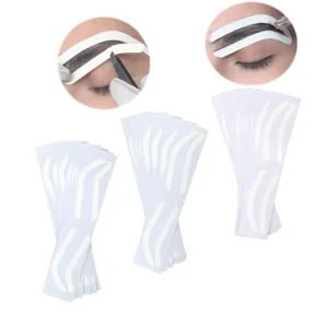 Tattoo Eyebrow Ruler Shape Tools Airbrush Sticker Stencil Brow Guide Microblading DIY Brow Shape Tape Eyebrow Auxiliary Sticker