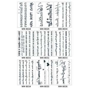Tattoo Factory More Than 5000 Different Designs Genipin Water Transfer 2 Weeks Temporary Semi Permanent Tattoo Stickers