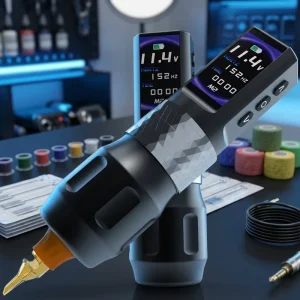 Tattoo Gun Tattoo Pen Machine Professional Rechargeable Brushless Motor 10000 RPM for Body Art