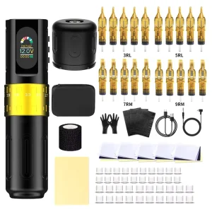 Tattoo Guns Kits Professional Tattoo Pen Kit Cartridges Display Makeup Body Tattoo Permanent Machine F8 Kits