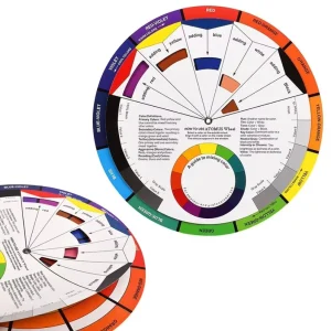 Tattoo Ink Color Wheel Table Permanent Tattoo Makeup Accessories Micro Pigment Color Wheel Guide for Mixing Color