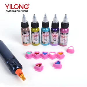 Tattoo Ink Cups Permanent Makeup Heart Cups Doll Shaped Ink Cup Skull