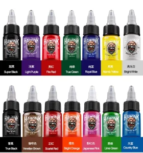 Tattoo Ink Kit Permanent Bright Color Tattoo Pigment Vegan Safe Tattoo Ink for Beginner Professional Tattoo Artists