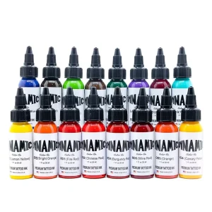 Tattoo Ink Set American Imported Permanent Embroidery Special Eyeliner Pigment for Triple Black 1oz 30ml 26 Color