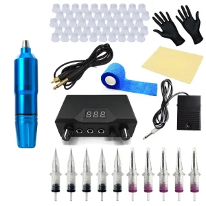Tattoo Kit TK 05 Complete Full 6 Colors Available Tattoo Pen Machine Kit Set for Beginners