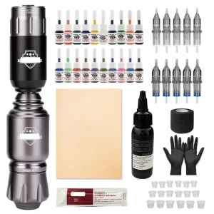 Tattoo Kits Rocket Machine Pen Set Wireless Beginner Self study Kit Color Inks Supplies Cartridge Tools Rockets