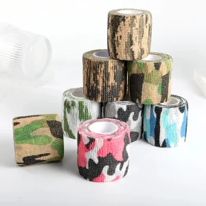 Tattoo Machine Elastic Handle Grip Wrap Multi-Color Self-Adhesive Bandage Rolls 5m*4.5cm Disposable Tape Wrap