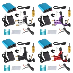 Tattoo Machine Kit Exquisite Workmanship Tattoo Kit Equipment with 5 Needles for Professional Artist Body Art Tools