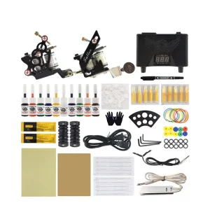 Tattoo Machine Kit Professional Tattoo Complet With 2 Coil Machine/tattoo machine Set Professional Complete Rotary
