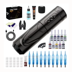 Tattoo Machine Kit Wireless Battery Pen Tattoo Tool Piercing Tattoo Machine Full Set