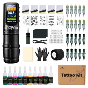 Tattoo Machine Kit Wireless Pen Machine Rechargeable Full Tattoo Set