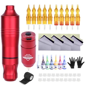 Tattoo Machine Set Professional-Grade Tattoo Pens and Power Supplies