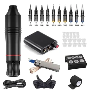 Tattoo Machine Set Tattoo Pen Machine Kit With Tattoo Bandage