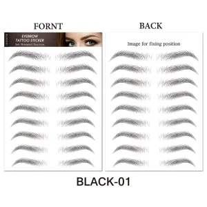 Tattoo Makeup Tools Eco friendly Long Lasting Waterproof Eyebrow Sticker Temporary Eyebrow Tattoo Stickers