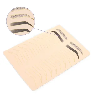 Tattoo Microblading Permanent Makeup Brows Thick Silicone Eyebrows Microblading PMU Training Accessory Practice Skin