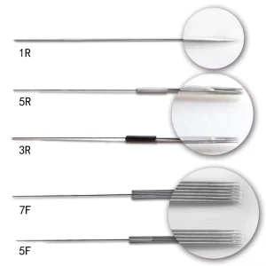 Tattoo Needle 1R 3R 5R 5F 7F Disposable Sterilized Microblading Tattoo Needle for Permanent Makeup Tattoo Machine