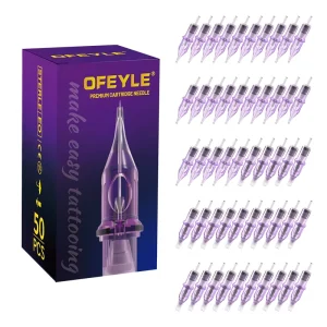Tattoo Needles 1203RL 0.35mm Cartridge with Custom Logo Box for Tattoo Rotary Pen
