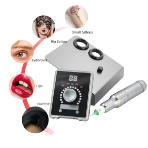 Tattoo PMU Scalp Micropigmentation Equipment Kit Lip Shading Permanent Makeup Machine with Universal Cartridge Needles