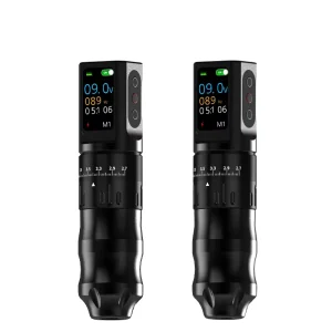 Tattoo Pen Adjustable Stroke 2.7-4.5mm Wireless LED Display Screen Tattoo Battery Pen Machine Tattoo Gun for Body Art