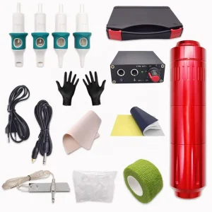Tattoo Pen Kit with Cartridge Needles for Permanent Makeup