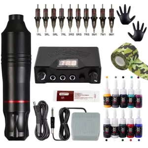 Tattoo Pen Machine Battery Rotary Tattoo Machine Full Kit