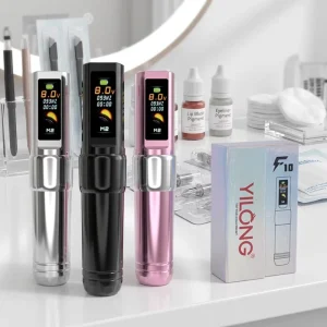 Tattoo Pen Machine Coreless Motor Battery Electric Aluminum F10 for Permanent Makeup on Brow Lip Eyebrow