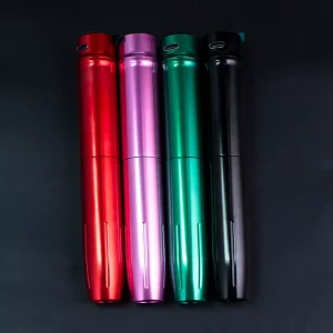 Tattoo Pen Machine Strong Coreless Motor Adjustable Needle Depth RCA Model Wireless Tattoo Pen Machine Set