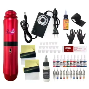 Tattoo Pen Professional Electrical Machine Rotary Tattoo Machine Full Kit for Adults