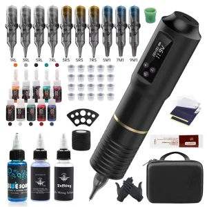 Tattoo Pen Tattoo Machine Set with Power Supply Tattoo Kit