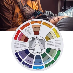 Tattoo Pigment Color Mixing Guide Color Wheel Basic Chromatography for Nail Art