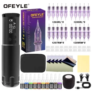 Tattoo Power Pen Kit Heavy Duty Tattoo Machine Full Set Equipment with Cutting Line Fog Integrated Yiwu Origin