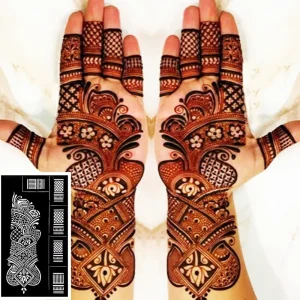 Tattoo Stencil Kit Reusable Stencils Templates for Hand Forearm Indian Arabian Temporary Tattoo Stickers
