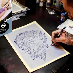 Tattoo Stencil Paper Set for Professional Tattoo Preparation Supporting Smooth Thermal Transfer and Clean Design Placement
