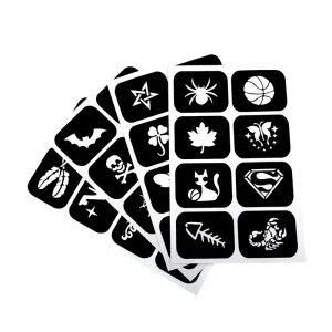 Tattoo Stencil Sticker Tattoo Templates for Face Body Painting Stencils
