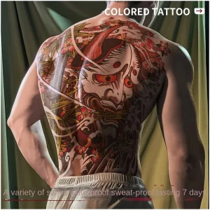 Tattoo Sticker Paper Waterproof Sweat-proof Non-reflective Full Back Arm