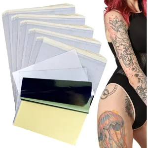 Tattoo Sticker Paper with Tattoo Stencil Thermal Label Beautiful Body Artists Use