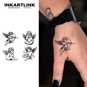 Tattoo Sticker for Body Paper Tattoo Sticker Cupid Angel Waterproof Eco friendly Long Lasting 15 Days Bulk