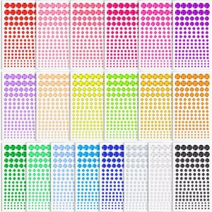 Tattoo Stickers Acrylic Rhinestone Face Jewels Crystal Gem Stones Glitter Temporary Stickers
